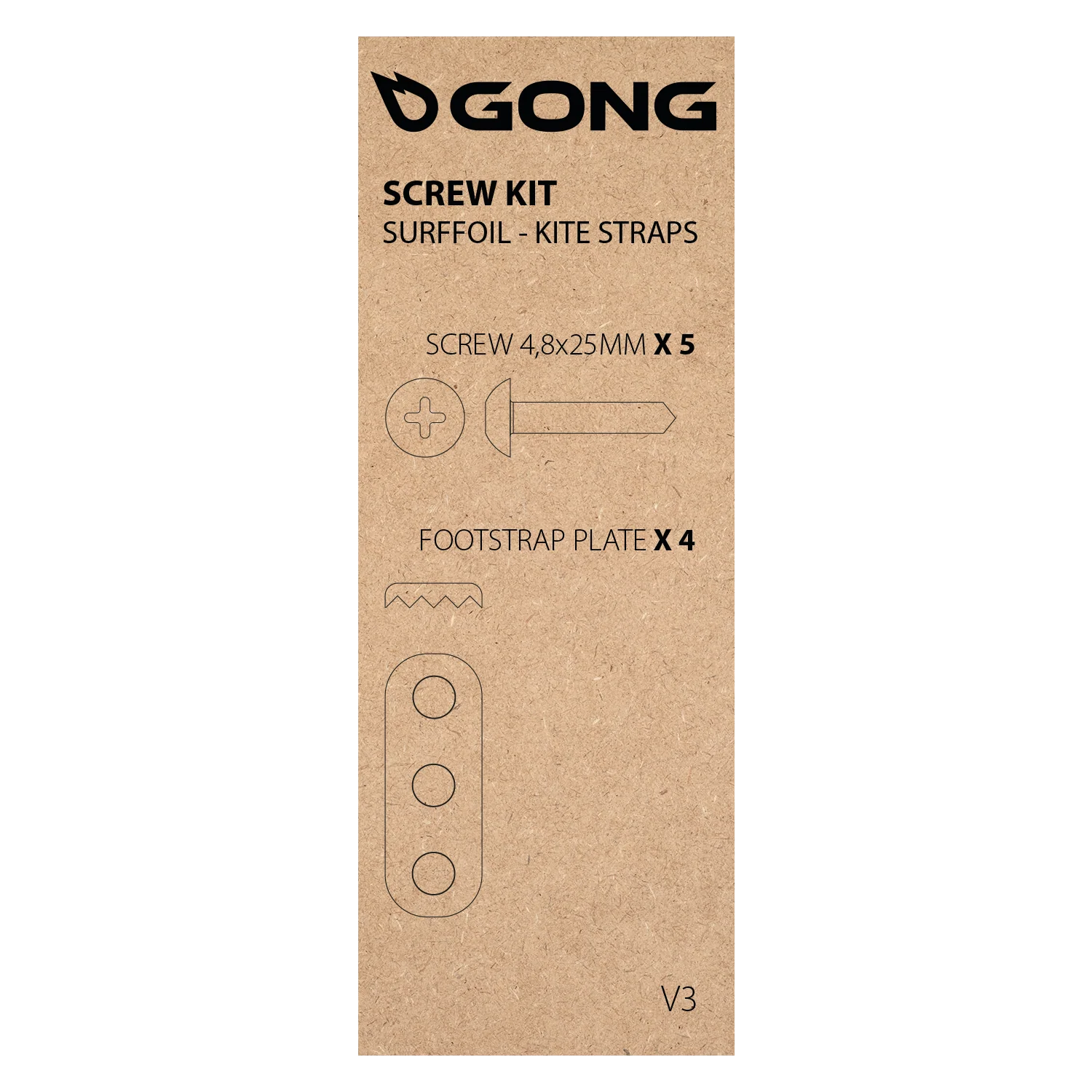 GONG | Kit Vis Strap Kite et Surf foil
