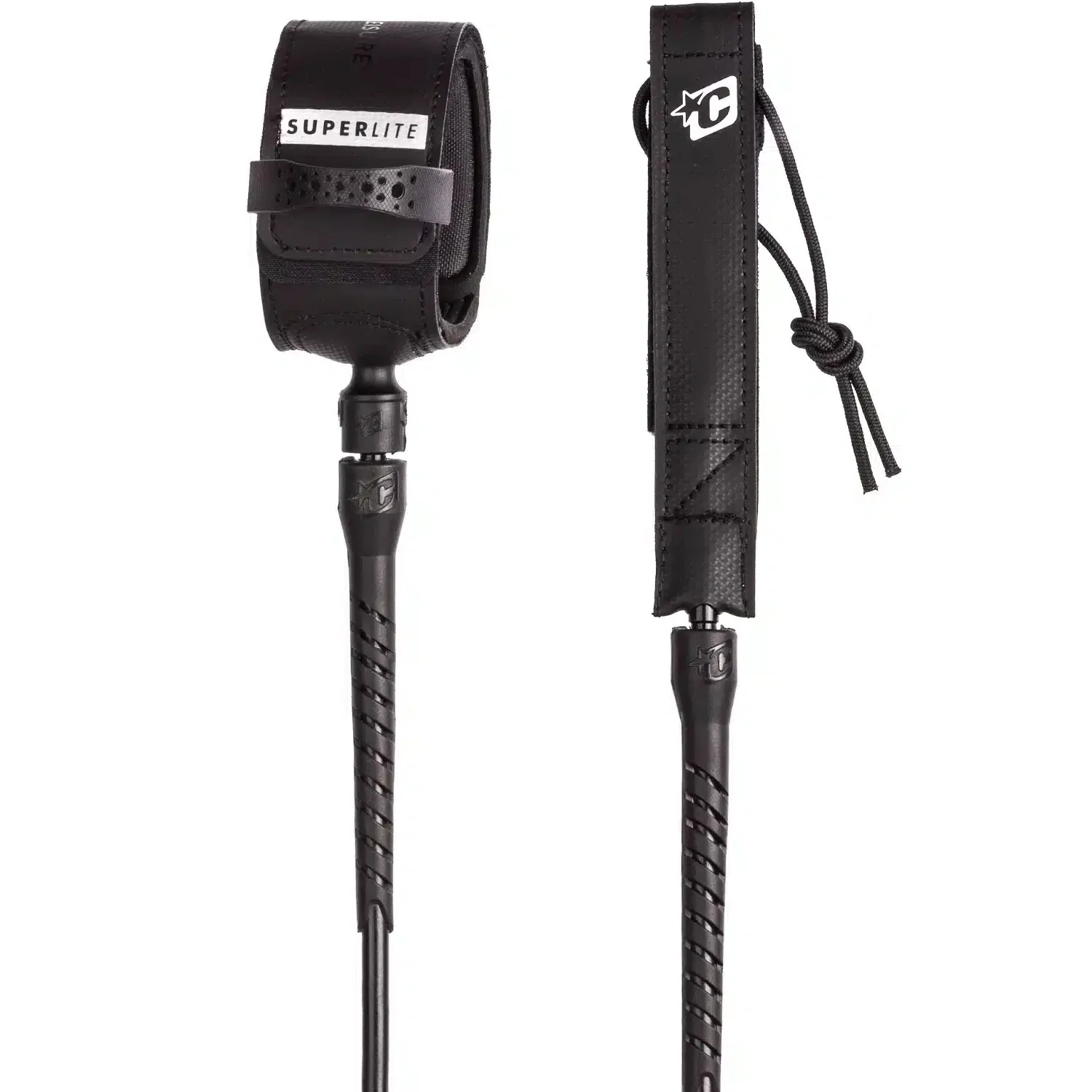 Creatures Of Leisure | Leash Superlite Longboard Ankle 9' - Black Silver