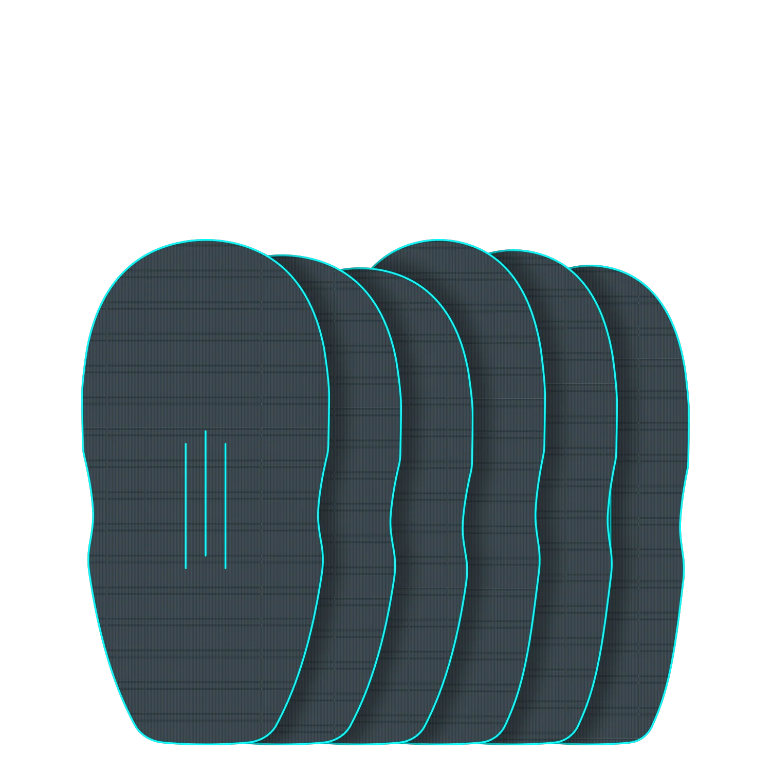 GONG | EVA Wingfoil Ridge Traction Pad Shape Cruzader Point