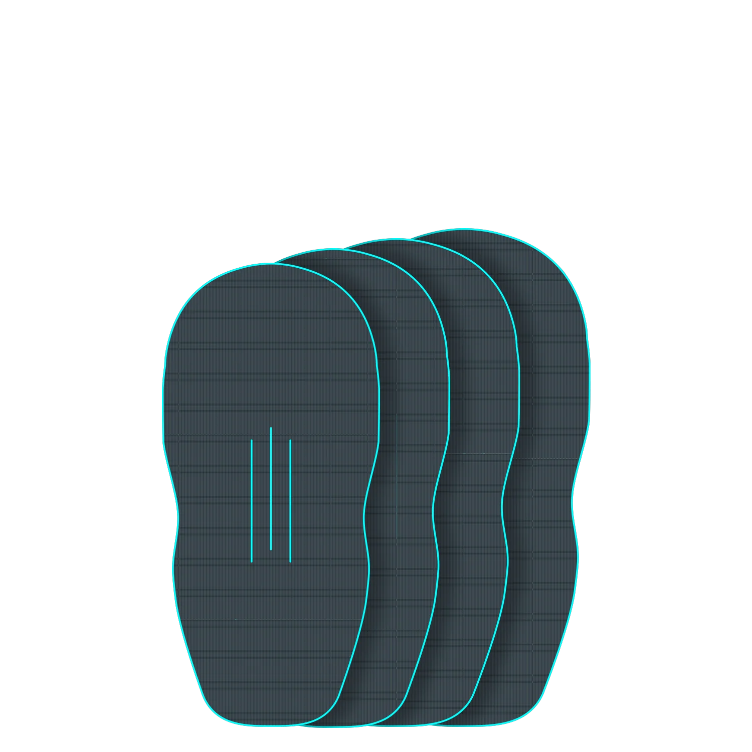 GONG | EVA Wingfoil Ridge Traction Pad Shape Lethal