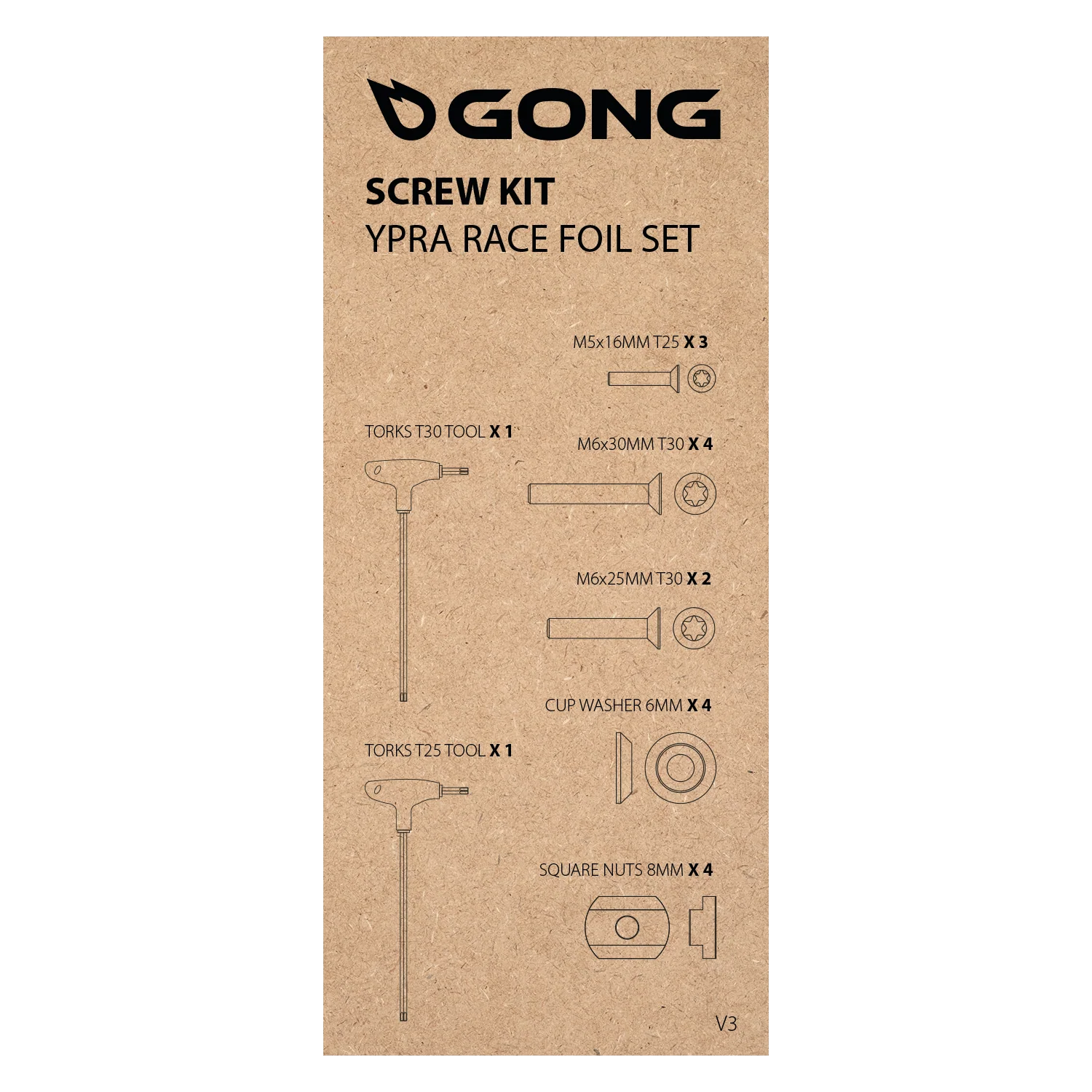 GONG | Kit Vis Complet Foil Ypra Race V3