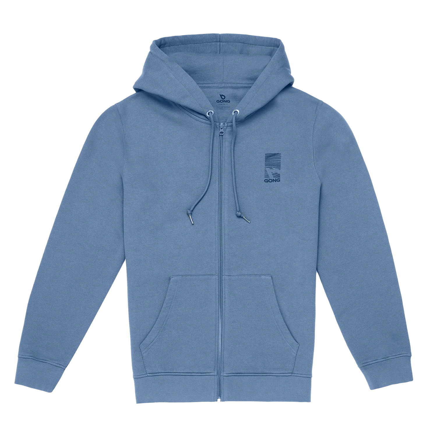 GONG | Sweat À Capuche Zippé Graphic Swell Unisexe