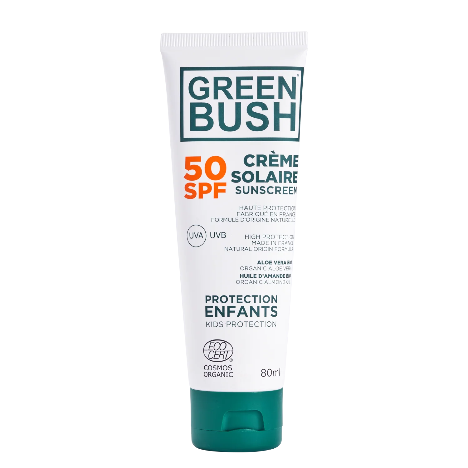 Greenbush Solar Creme Solaire Spf50  - Greenbush "Bio Cosmos" 80 Ml